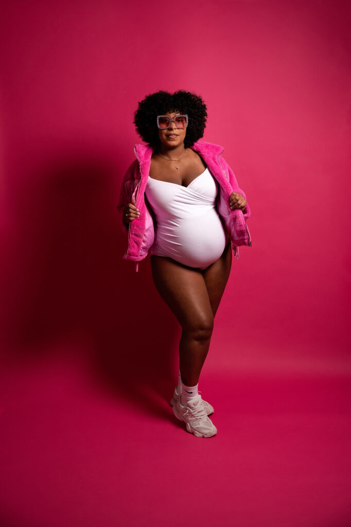 Charlotte maternity photographer featuring fine art maternity portraits with custom sets just for your own personalized pregnancy journey. Knowles Photography