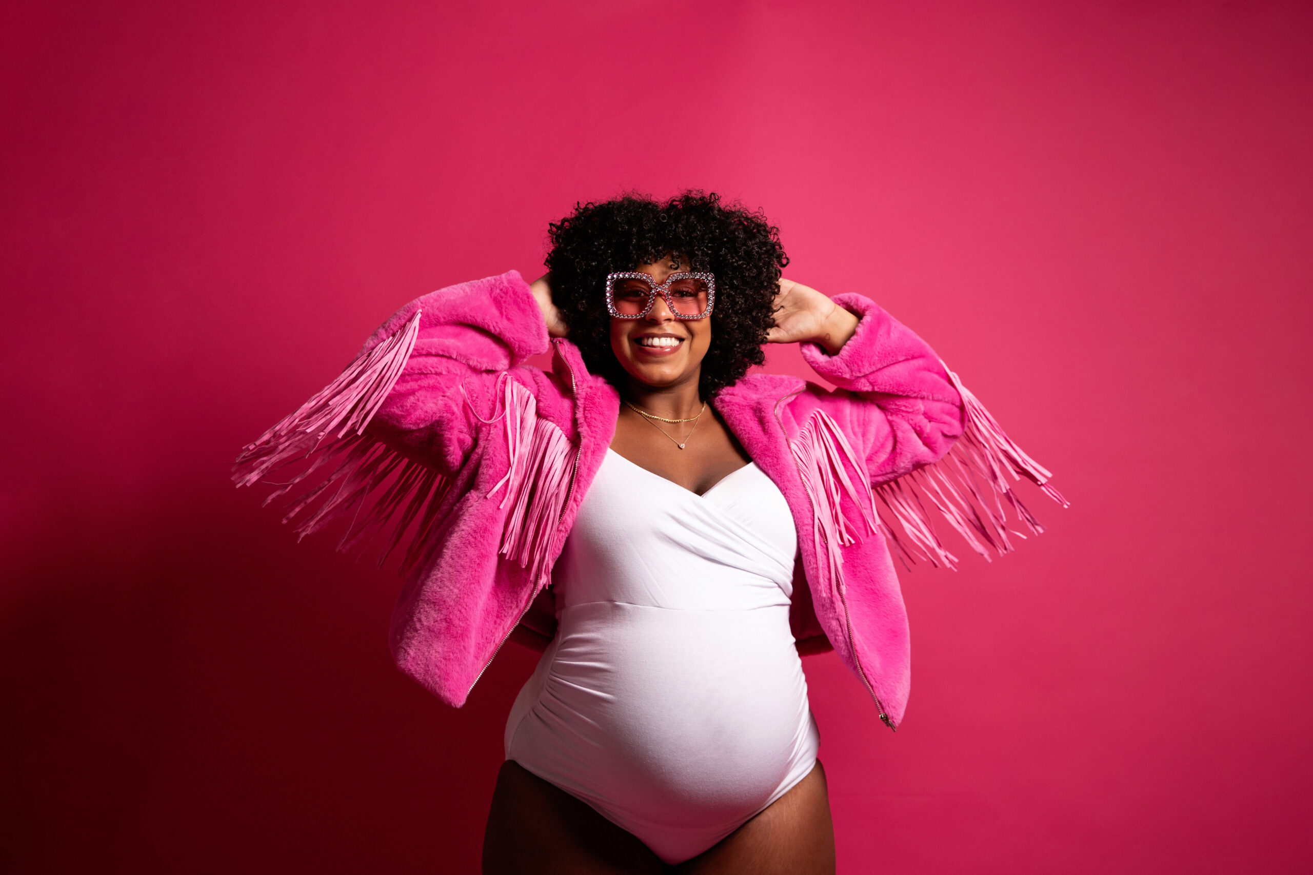 Pretty In Pink Maternity Shoot Fine Art Maternity Portraits Charlotte Maternity Photographer Knowles Photography